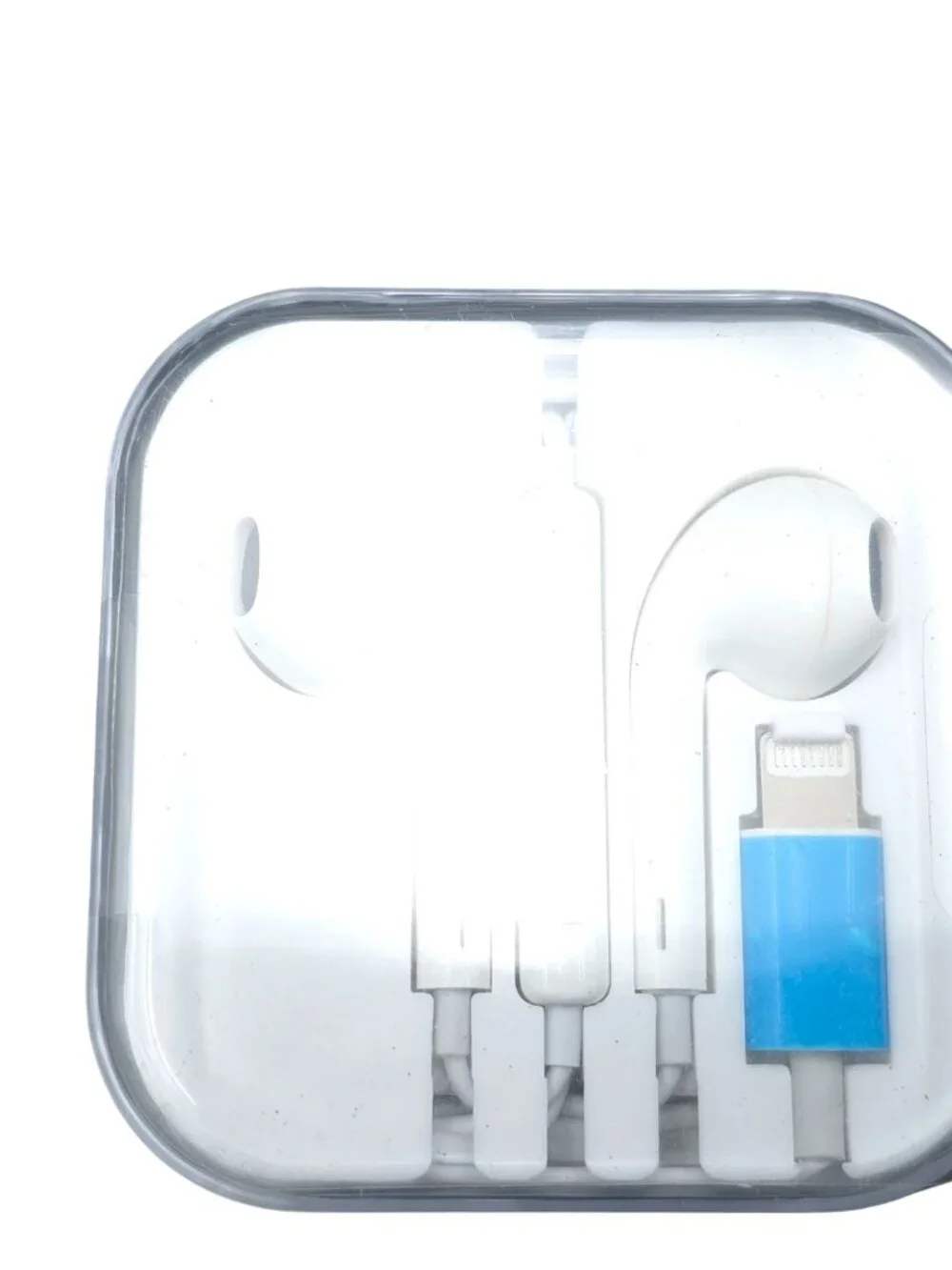 Lightning Headset Pop-Up Window Earphones For Iphone White In-Line Mic